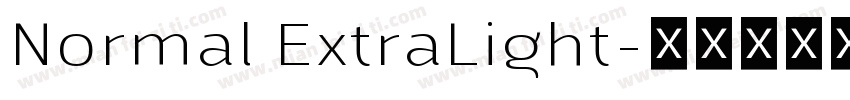Normal ExtraLight字体转换